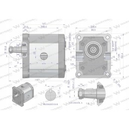 Hydraulic gear pump 48 0cm3 group 3 type e
