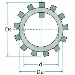 Bearing washer 25 mm