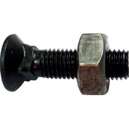 Square base screw M12x35 10 9 gb, galvanized