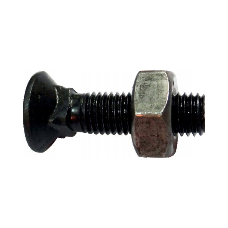 Square base screw M12x35 10 9 gb, galvanized