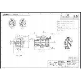 Te connectivity 776531 3 car connector 6p