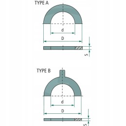 Rubber ring for flange sleeve dn10 epdm 2