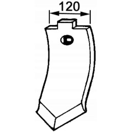 Coulter beak 120x249 10mm 3374388 for Lemken