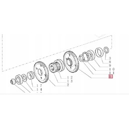 Case gear wheel 5196857