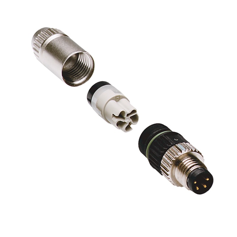 1 pcs - Rockwell Automation Straight Male 3 way IDC to Straight Male 3 way M8 Actuator/Sensor Cable, 40.8mm