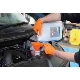 Laser tools funnel 140 mm polypropylene for liquid oil fuel