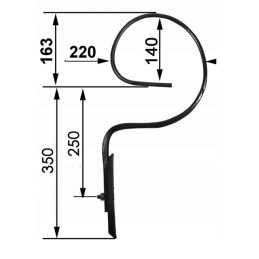 Unit tine 32x10 h 350 coulter 35x6 vaderstad