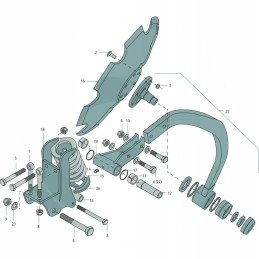Locking nut m16 m16 lemken