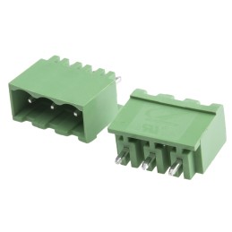 10 pcs - RS PRO 5.08mm Pitch 3 Way Pluggable Terminal Block, Header, Through Hole, Solder Termination