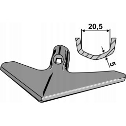 Gesiofoot G25 255x5 for Lemken compactor