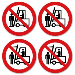 Warning stickers forklift marking UDT