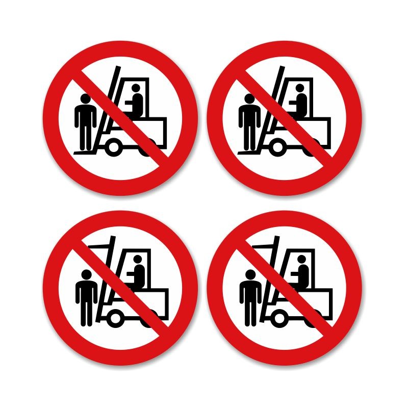 Warning stickers forklift marking UDT