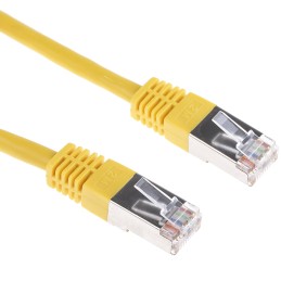 1 pcs - RS PRO Cat6 Male RJ45 to Male RJ45 Ethernet Cable, S/FTP, Yellow PVC Sheath, 0.5m