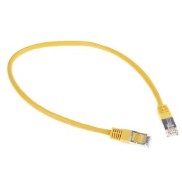 1 pcs - RS PRO Cat6 Male RJ45 to Male RJ45 Ethernet Cable, S/FTP, Yellow PVC Sheath, 0.5m