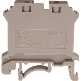 10 pcs - RS PRO DIN Rail Terminal Block, 2.5mm², Single-Level, Screw Termination