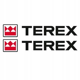 Terex stickers, loader, excavator, crane, up to 15 cm