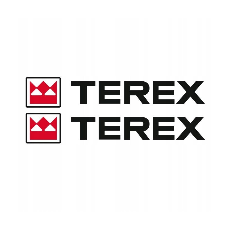 Terex stickers, loader, excavator, crane, up to 15 cm