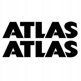 Atlas stickers, loader, excavator, crane, HDS, 15 cm