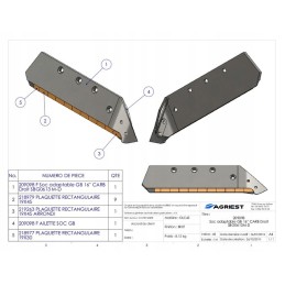 Plowshare 16, right, reinforced with carbide for GB 173614