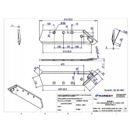 Plowshare 16, right, reinforced with carbide for GB 173614