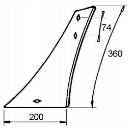 Left breast wy400al pk800601 for vogel unirol