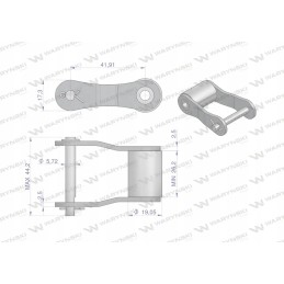 S62 Warynski chain ring sold for 5 pcs