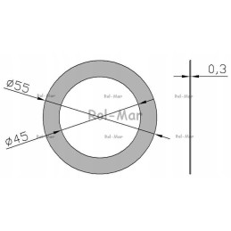 Spacer 45x55x0 3 80600115 50717980