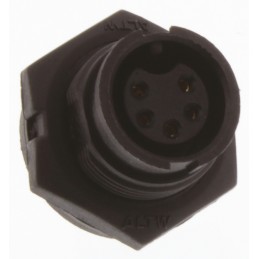 1 pcs - Amphenol Industrial Circular Connector, 5 Contacts, Panel Mount, Socket, Female, IP67, Ceres Series