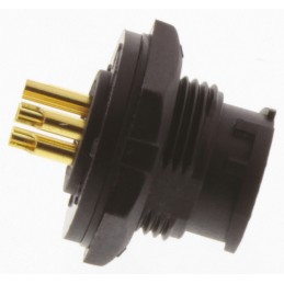 1 pcs - Amphenol Industrial Circular Connector, 5 Contacts, Panel Mount, Socket, Female, IP67, Ceres Series