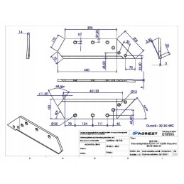 Plowshare 14 left with carbide for Kuhn 622135