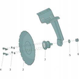 Washer m24 vogel noot