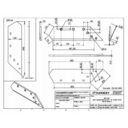 Plowshare 14 right with carbide for Kuhn 622134