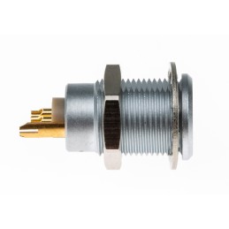 1 pcs - Lemo Circular Connector, 2 Contacts, Panel Mount, Socket, Female, IP50, 0S Series