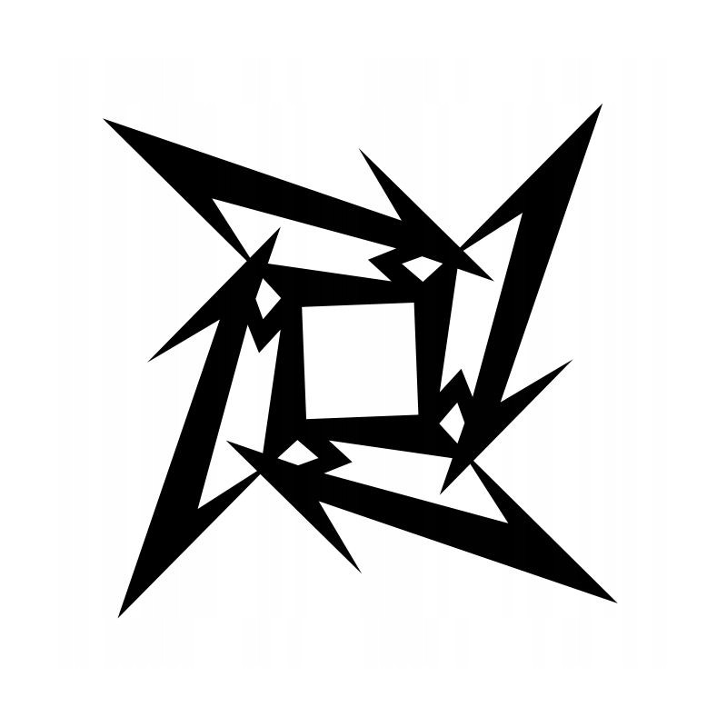 Sticker logo symbol sign metallica rock hm 20 cm
