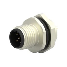 1 pcs - TE Connectivity Circular Connector, 5 Contacts, Rear Mount, M12 Connector, Socket, Male, IP67, M12 Series
