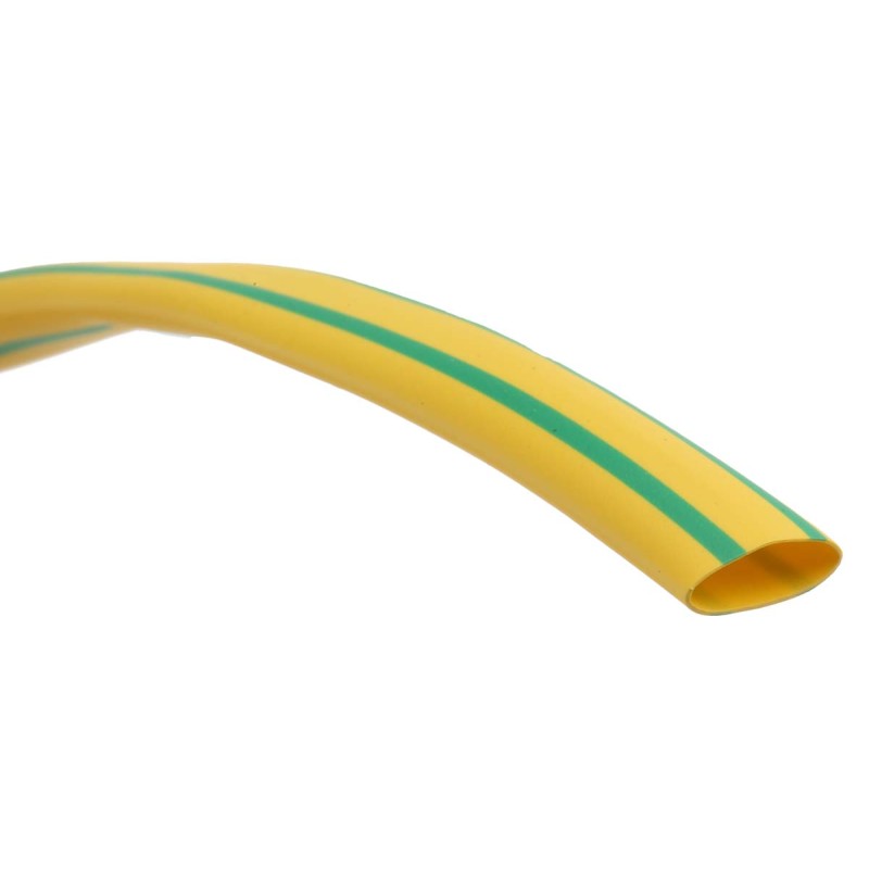 1 Reel of 7 M - RS PRO Heat Shrink Tubing, Green, Yellow 6mm Sleeve Dia. x 7m Length 3:1 Ratio