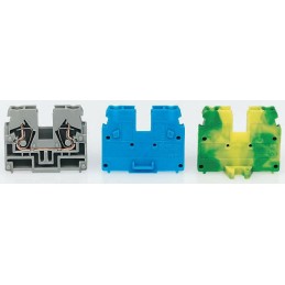 10 pcs - Wago 869 Series Green/Yellow Modular Terminal Block, 2.5mm², Single-Level, Cage Clamp Termination