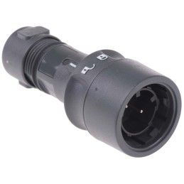 1 pcs - Bulgin Circular Connector, 2 Contacts, Cable Mount, Plug, Male, IP66, IP68, IP69K, Buccaneer 6000 Series