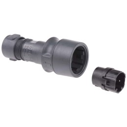 1 pcs - Bulgin Circular Connector, 2 Contacts, Cable Mount, Plug, Male, IP66, IP68, IP69K, Buccaneer 6000 Series
