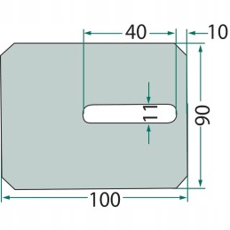 Shaft scraper 90x100 metal 958742