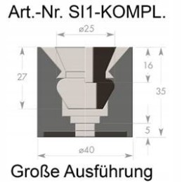 Bumper bumper holder stopper large door handle