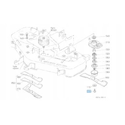 Kubota blade screw gr2120 g18 g21 gzd21 left center
