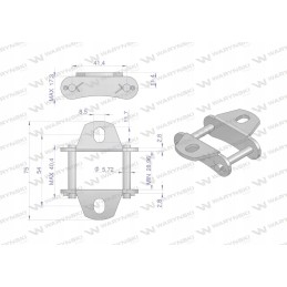 Chain lock with double-sided connection, s45k1 wary