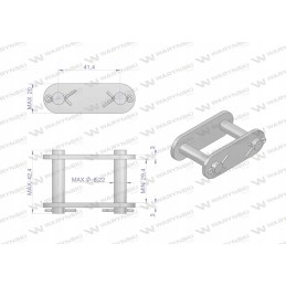 Chain lock 55vd warynski sold for 5