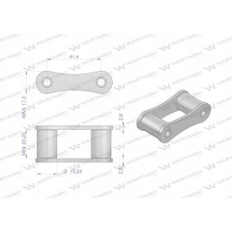 Chain link S45 Warynski sold in 5 pieces