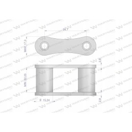 S52 Warynski chain link sold in 5 pieces