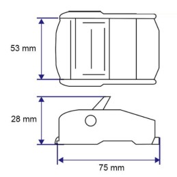 50mm self-locking buckle