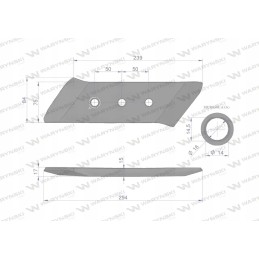 Chisel, plowshare cover, right, gregoi application