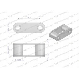 Chain link 38 4r Warynski sold for 5