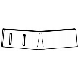 Left sideboard strip p063388r for Kverneland Poncin